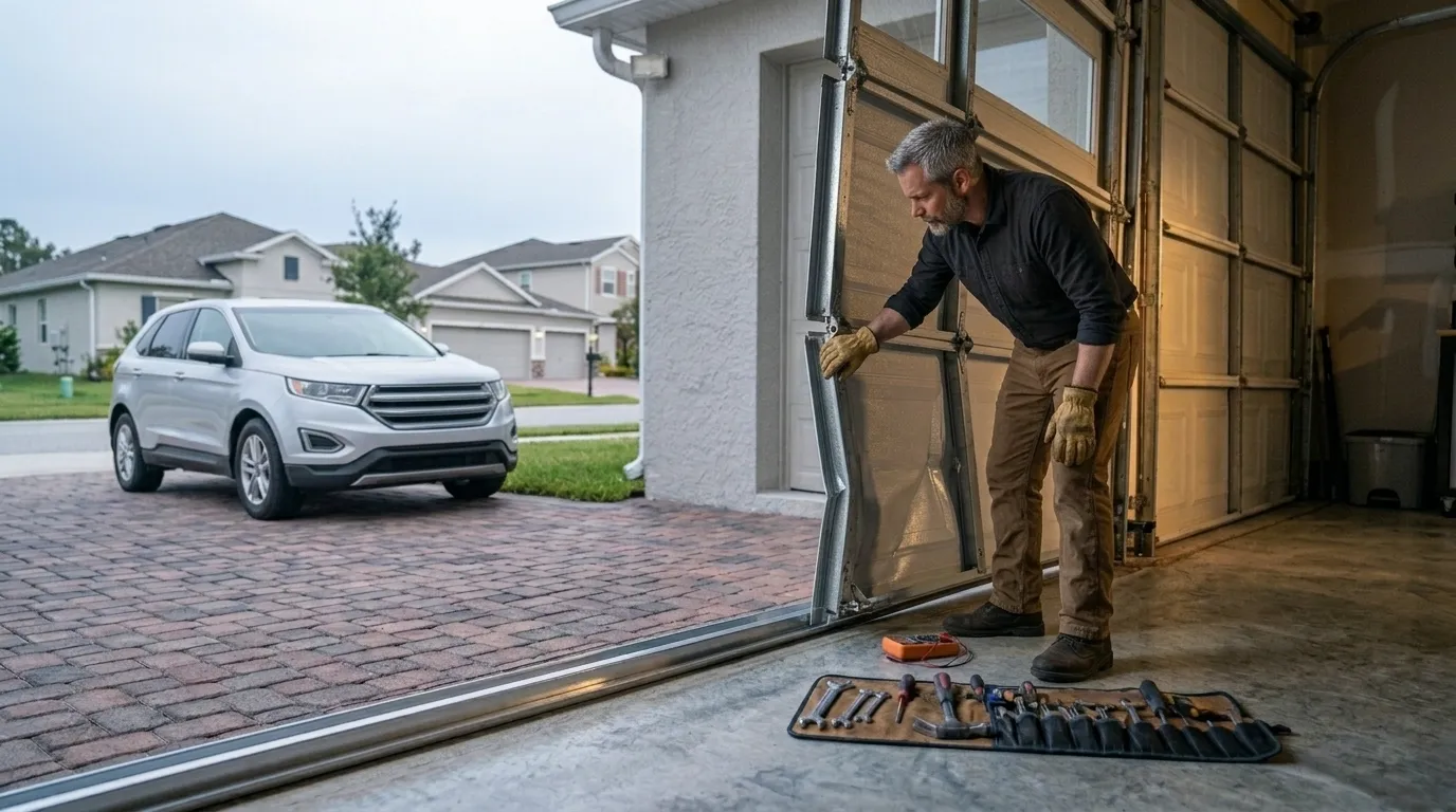 Repaired & tested - Spanish Fork garage door service