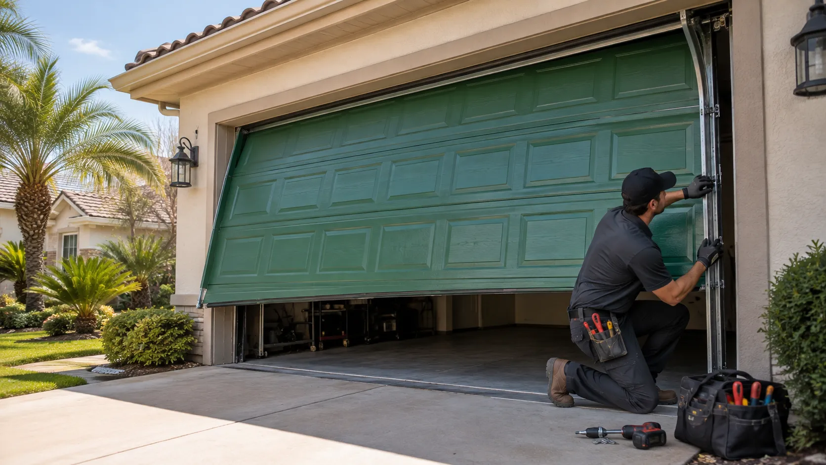 Garage Door Service in Genola, Built From a Different Decade